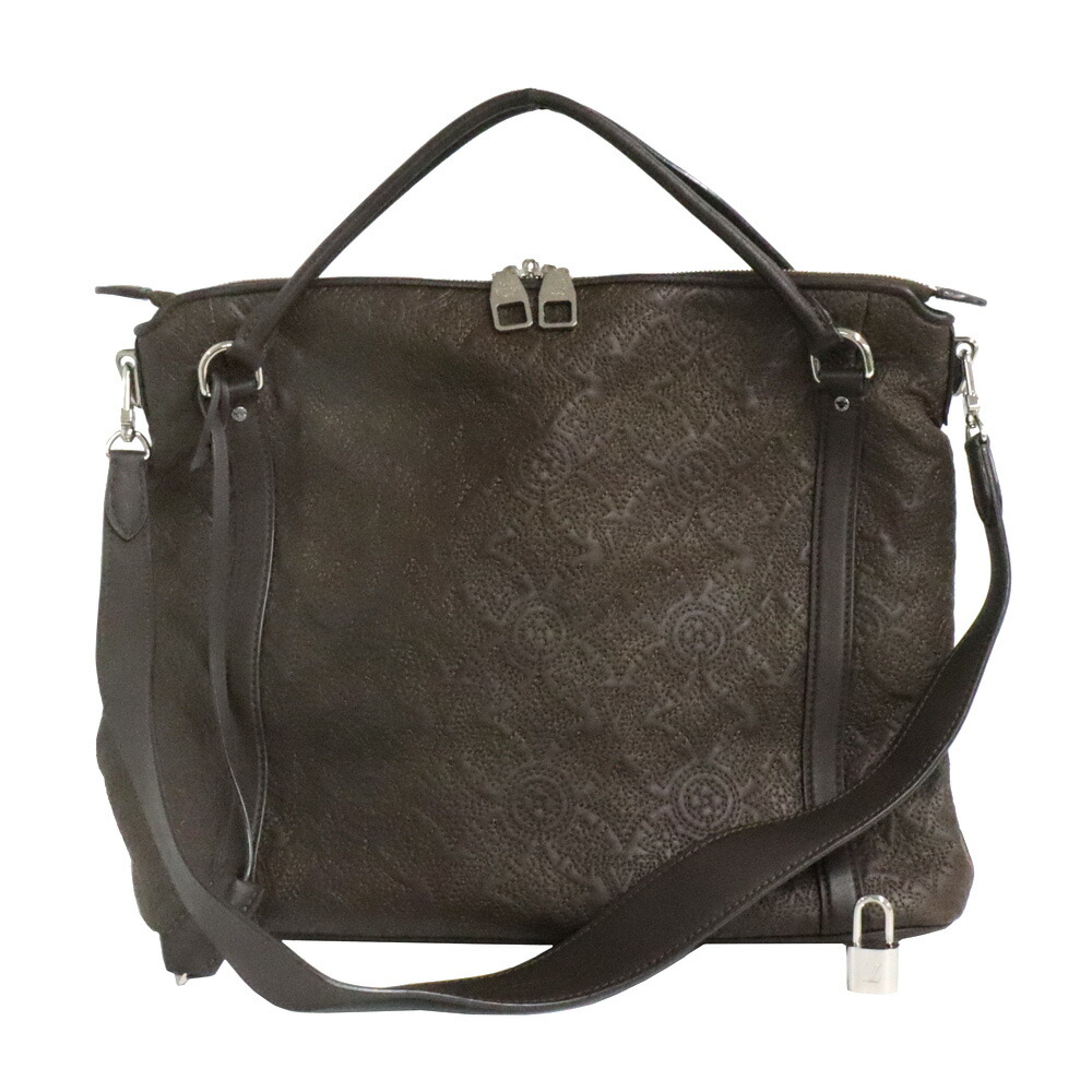 【最大限度３万円銀行割引クーポン券】【名古屋】【LOUIS VUITTON】ルイヴィトン アンティア イクシアMM M94198 2Wayショルダーバッグ 黒茶 なめし革 ユニ一発やる 男女【中古】