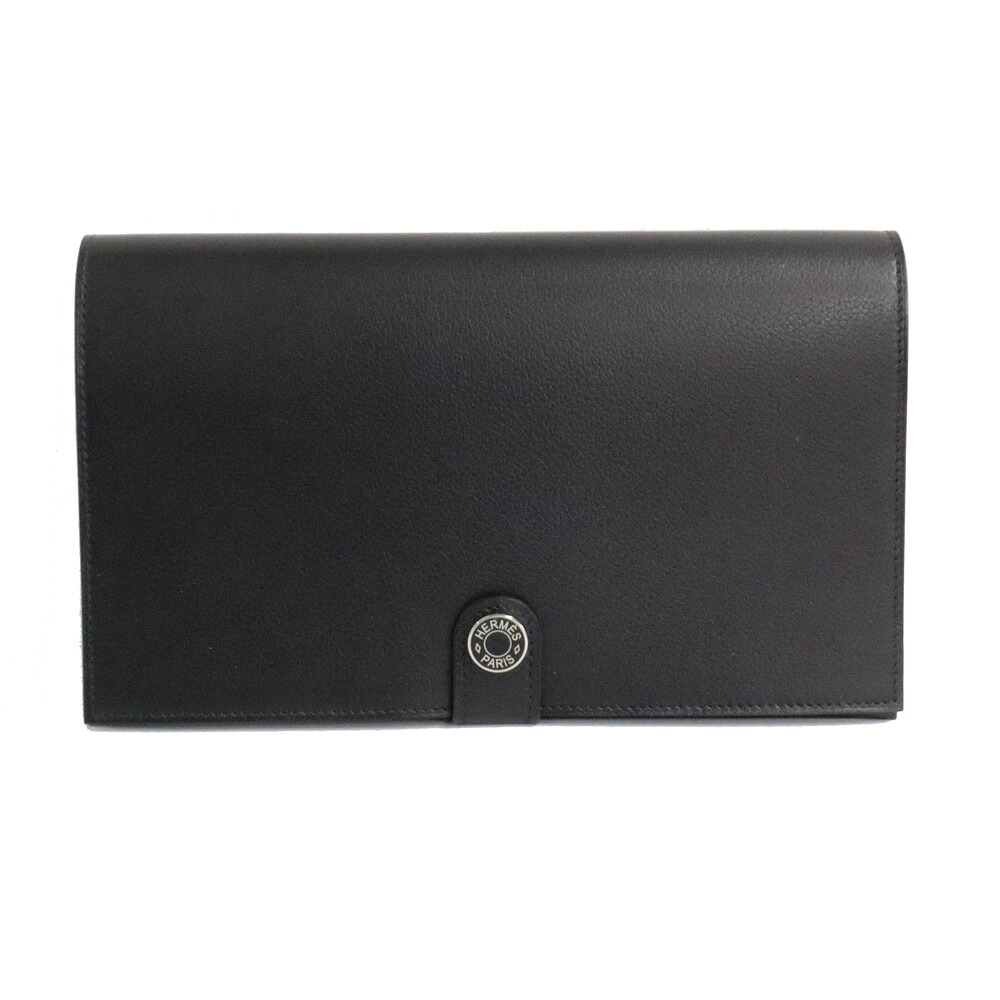 【最大限度３万円銀行割引引き換え証】【名古屋】【HERMES】エルメス R.M.S トゥタンマン パスポートウォレット エヴァーカラー B刻 2023年 黒いこと ユニ一発やる 小物 男女【未当て嵌める】【中古】