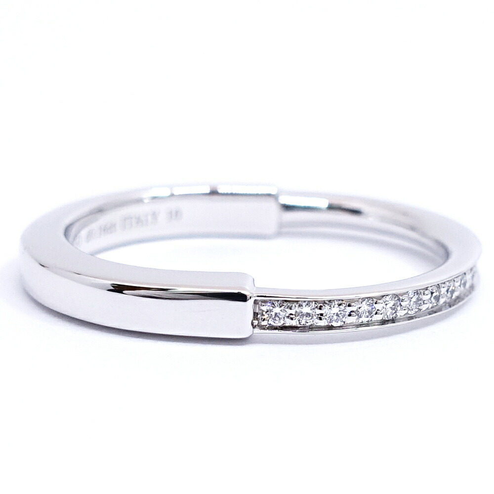 【栄】【TIFFANY】ティファニー K18WG ロック ダイヤモンド リング 指輪 750WG ジュエリー レディース メンズ【仕上げ済】【中古】