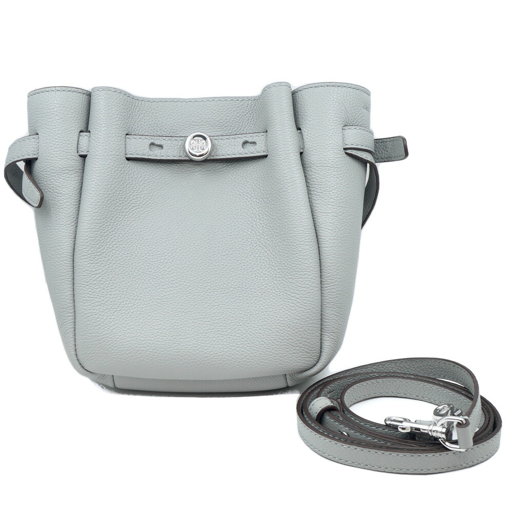 【栄】【TORY BURCH】トリーバーチ レザーショルダーバッグ グレー シルバー金具 鞄 バッグ 小物 保存袋【中古】 17,094円