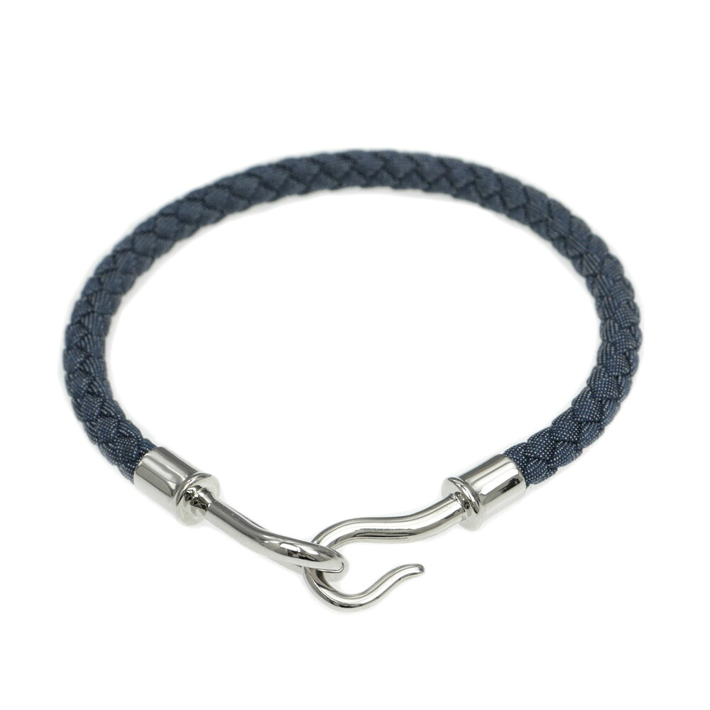 【名東】【HERMES】エルメス ブレスレット ファン ジャンボH ジーン ブリュット シルバー金具 バングル アクセサリー 小物【新品】【未使用】【中古】