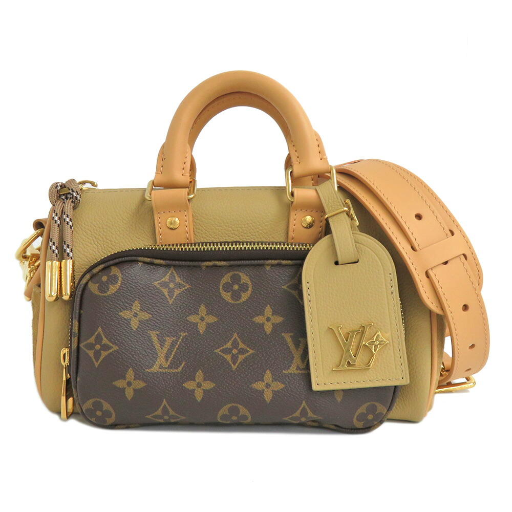 【名古屋】【LOUIS VUITTON】ルイヴィトン モノグラム キーポルバンドリエール25 M12627 ベージュ ショルダーバッグ ハンドバッグ 2way メンズ【中古】