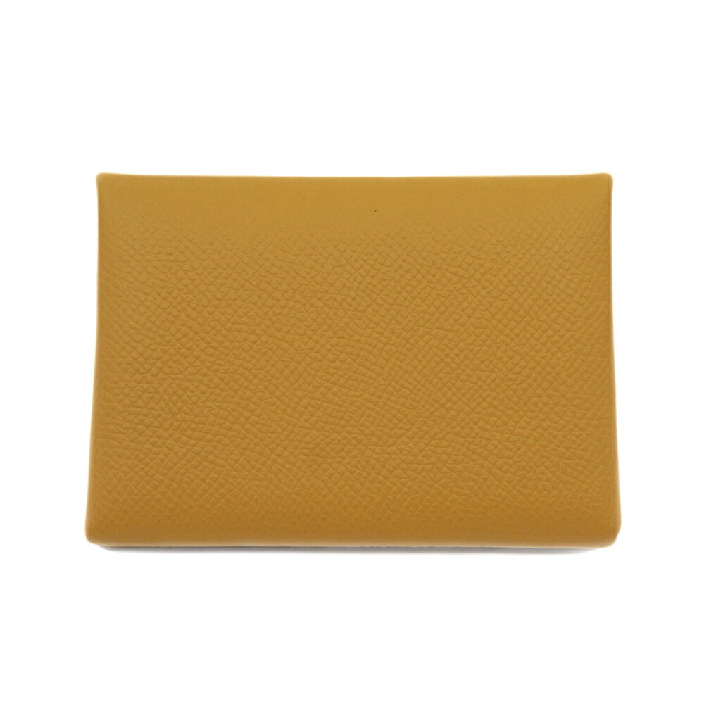 【栄】【HERMES】エルメス カルヴィデュオ コインケース B刻印 2023年製造 レザー エプソン セサミ ブラウン系 シルバー金具 箱【新品】【未使用】【中古】|質ウエダ