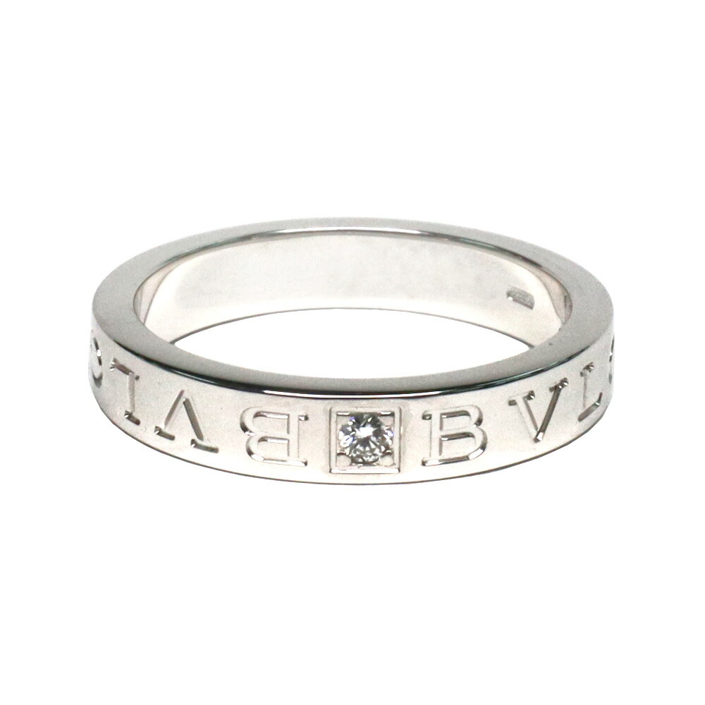 【名古屋】【BVLGARI】ブルガリ ビーゼロワン エッセンシャル バンドリング Au750WG ダイヤ 指輪 18号 ジュエリー 男 女【中古】