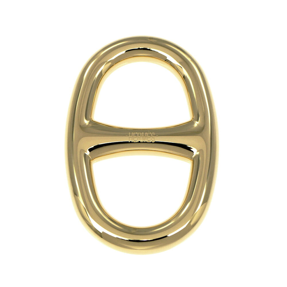 【名東】【HERMES】エルメス スカーフリング シェーヌダンクル パーマブラス ゴールドカラー 小物 その他【未使用】【中古】