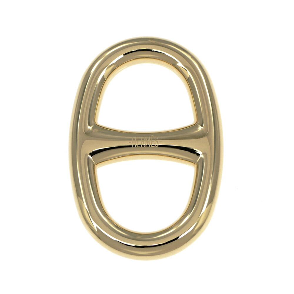 【名東】【HERMES】エルメス スカーフリング シェーヌダンクル パーマブラス ゴールドカラー 小物 その他【未使用】【中古】