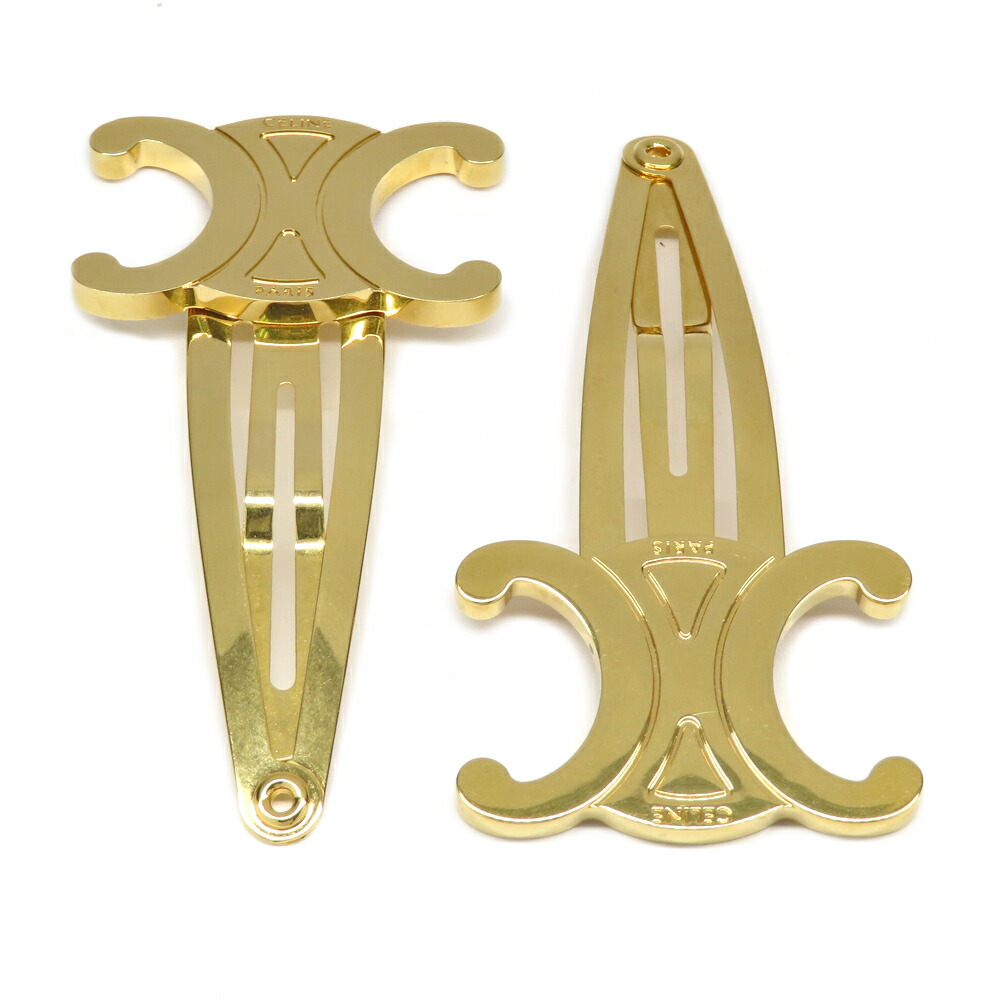 楽天市場】セリーヌ CELINE ヘアピン ヘアクリップ トリオンフ メタル