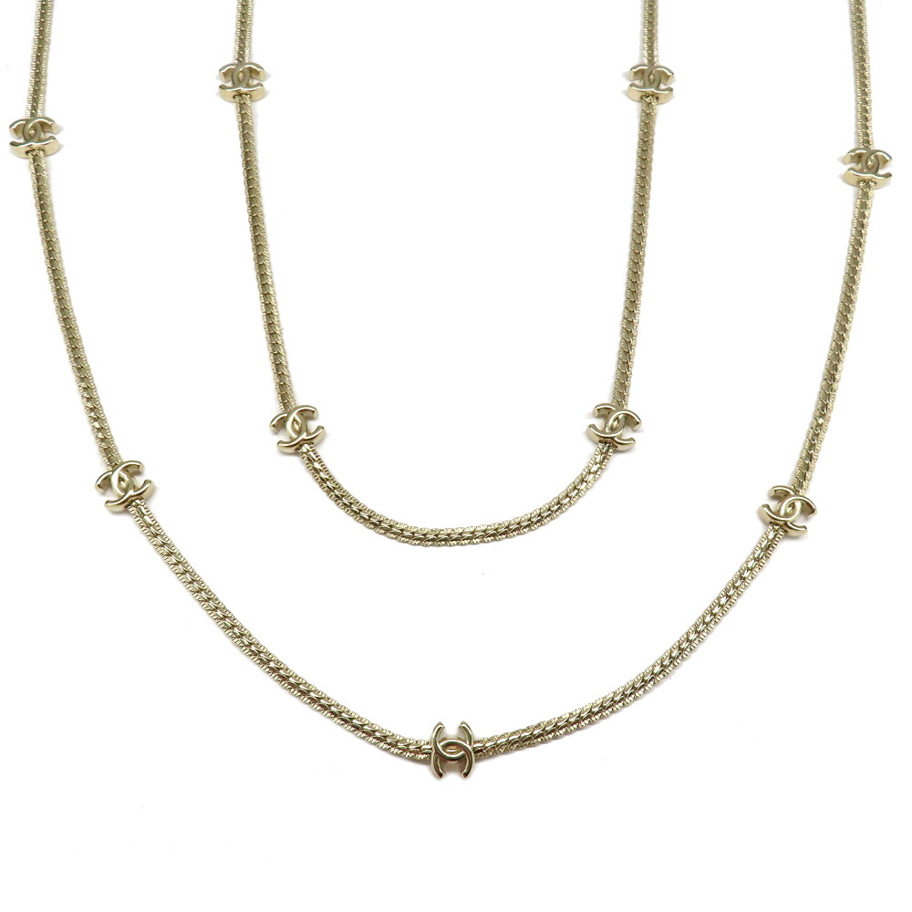 【名古屋】【CHANEL】シャネル ココマーク ロングネックス ゴールド ABE260 アクセサリー レディース【新品】【未使用】【中古】|質ウエダ