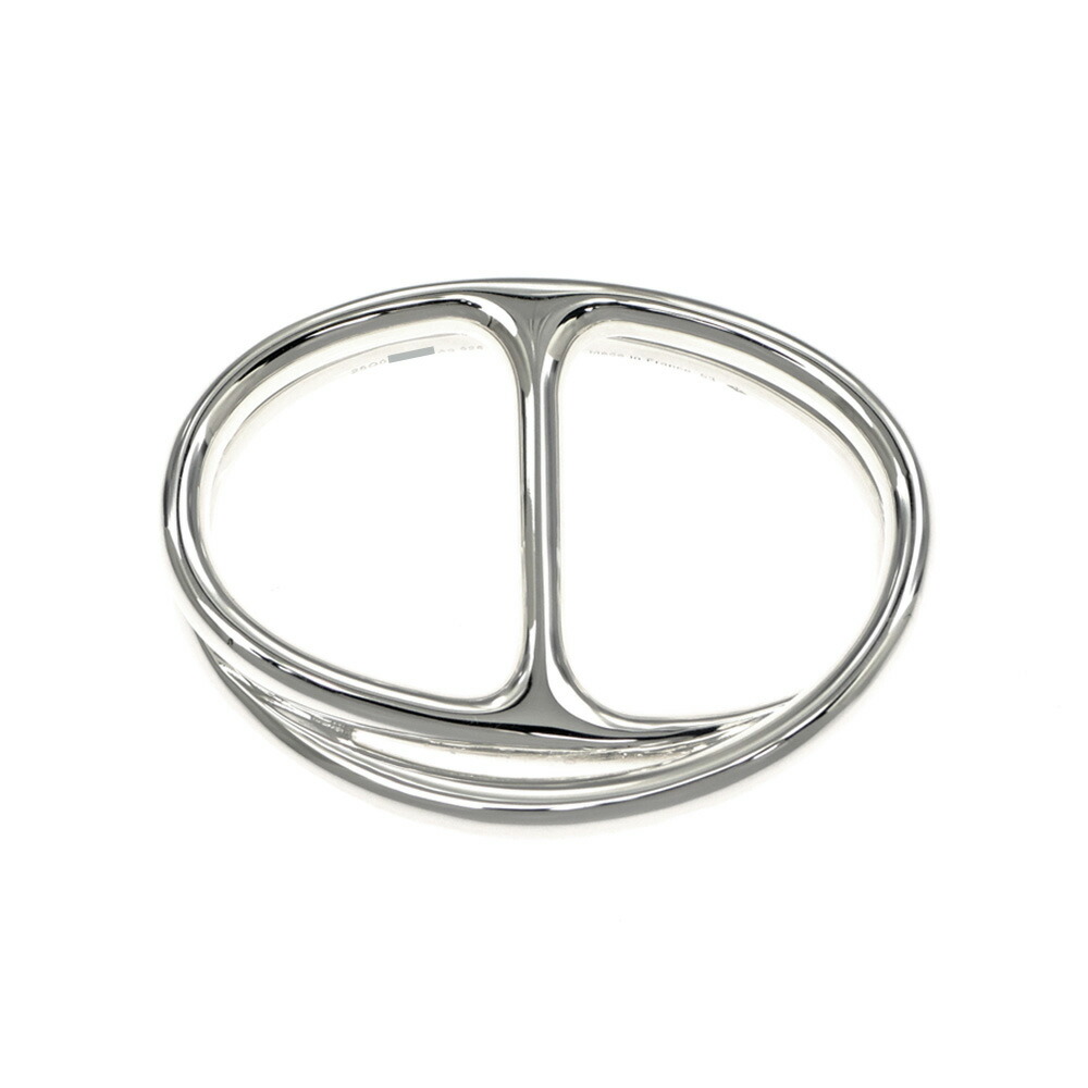 【名東】【HERMES】エルメス シェーヌダンクルパンク ダブルリング サイズ53 AG925 シルバー メンズ レディース アクセサリー 指輪【未使用】【中古】