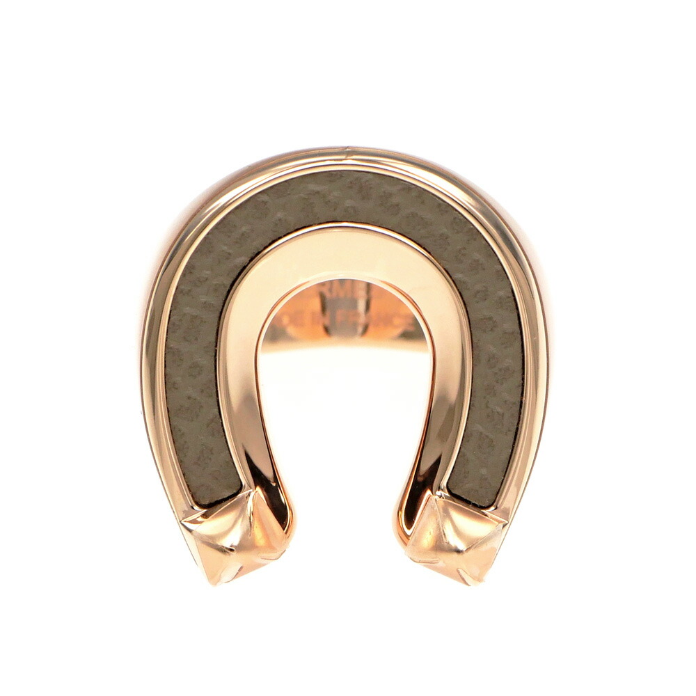 【名東】【HERMES】エルメス ジョケットリング GM サイズ53 エトゥープ ローズゴールド レディース アクセサリー 指輪【新品】【未使用】【中古】|質ウエダ