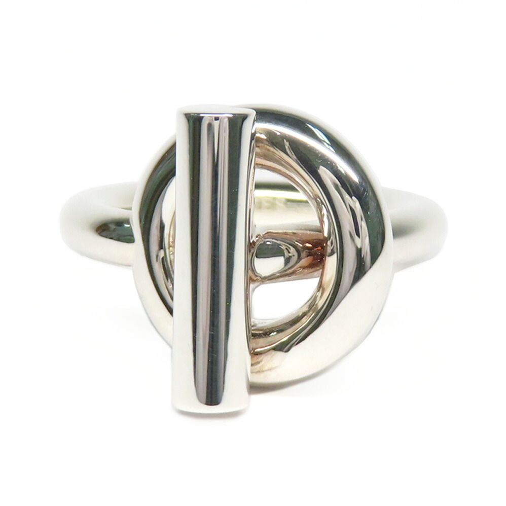 【名古屋】【HERMES】エルメス リング エシャペ MM #50 10号 Ag925 シルバー 2023年製造 ジュエリー アクセサリー レディース 箱付き【中古】｜質ウエダ