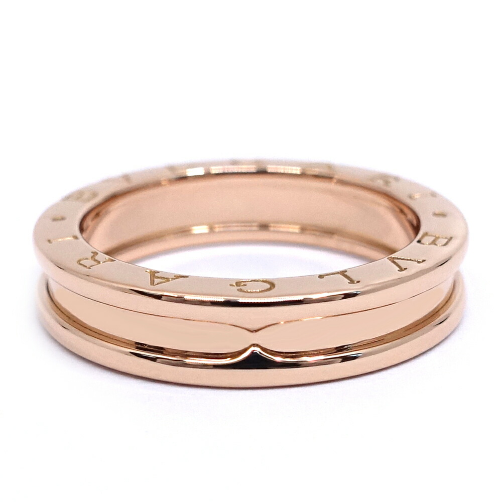 【栄】【BVLGARI】ブル小峡谷 K18PG B-Zero1 1ダンス楽隊輪っか ビーゼロワン 輪っか 指環 750PG 宝飾品 レディース メンズ【完成済】【中古】