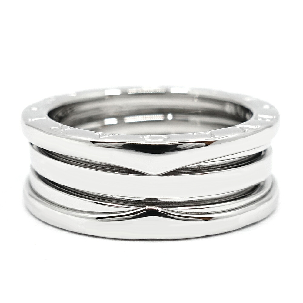 【栄】【BVLGARI】ブル小峡谷 K18WG B-Zero1 3ダンス楽隊輪っか ビーゼロワン 輪っか 指環 750WG 宝飾品 レディース メンズ【完成済】【中古】