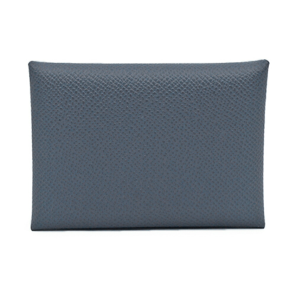 【栄】【HERMES】エルメス カルヴィデュオ カードケース 小銭入れ ヴォーエプソン レザー アルドワーズ グレー系 シルバー金具 K刻印 2025年製造 その他 箱【新品】【未使用】【中古】