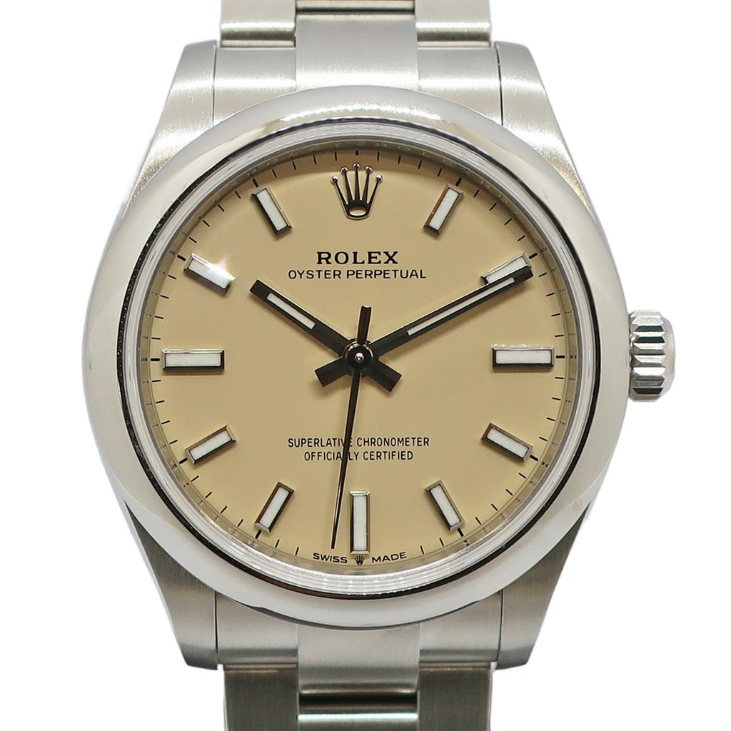 【最大３万円OFFクーポン】【天白】【ROLEX】ロレックス オイスターパーペチュアル 31 277200 ランダム ベージュ SS 自動巻き 2026年 レディース 腕時計 保証書付き【新品】【未使用】【中古】