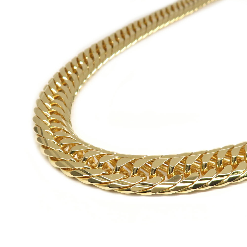 【最大３万円OFFクーポン】【名古屋】【JEWELRY】ネックレス 喜平 キヘイ Mカット トリプル K18YG 750 イエローゴールド 100.9g 50cm 造幣局刻印 ホールマーク ジュエリー 洗浄済み 美品【中古】