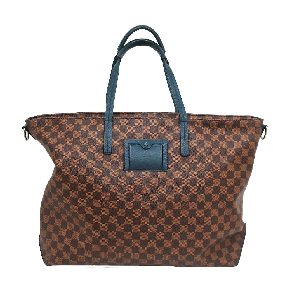 【最大限度３万円銀行割引引き換え証】【名東】【LOUIS VUITTON】ルイヴィトン トートバッグ 河馬 ダミエチャレンジ 肩肉 N41242 メンズ レディース【中古】