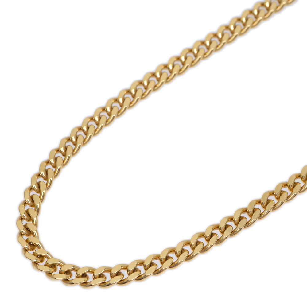【最大３万円OFFクーポン】【名東】【JEWELRY】検定マーク付 K18 喜平 ネックレス 2面カット シングルチェーン キヘイ 50.2g 18金 イエローゴールド ジュエリー 高級【中古】