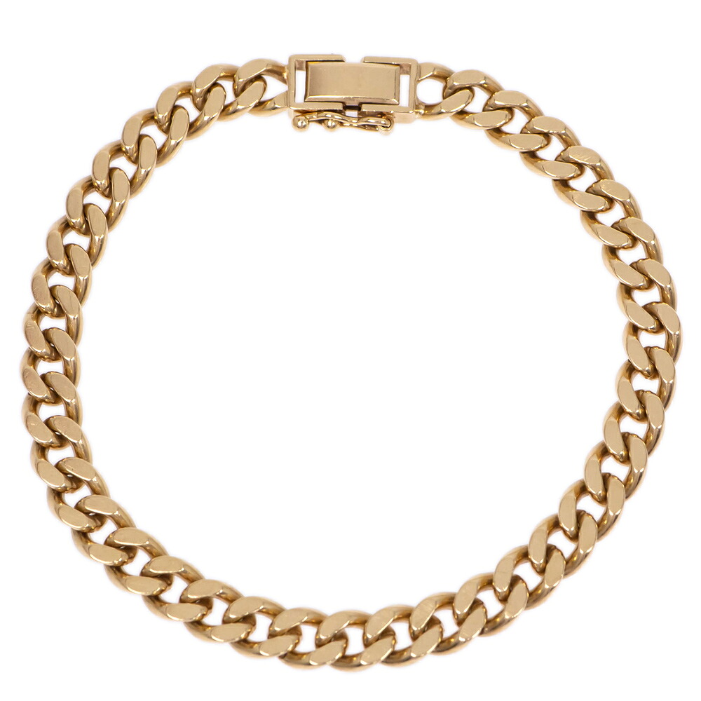【最大限度３万円銀行割引クーポン券】【名東】【JEWELRY】試験目じるし付 K18 喜平 ブレス 2面取りすてる シングルチェーン店 キヘイ 24.8g 18金 黄色ゴールド 宝飾品 御膳上等【中古】