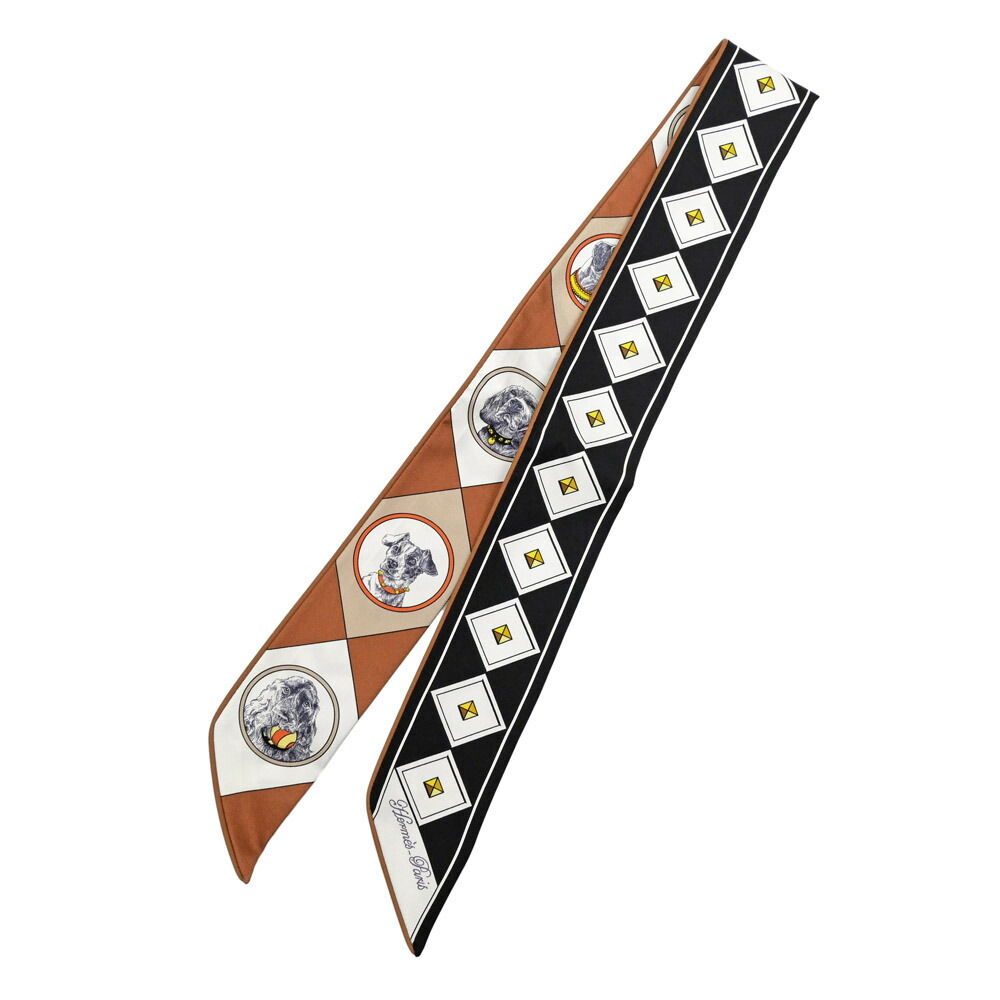 楽天市場】≪新品≫エルメス ツイリー 「colliers et chiens/首輪と犬