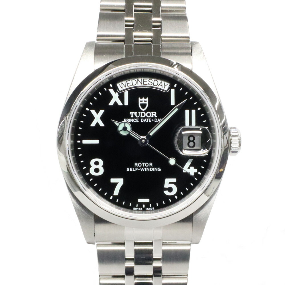 【名古屋】【TUDOR】チューダー プリンス デイトデイ 76200 SS ブラック チュードル 自動巻 メンズ腕時計 男【メーカーOH済】【中古】
