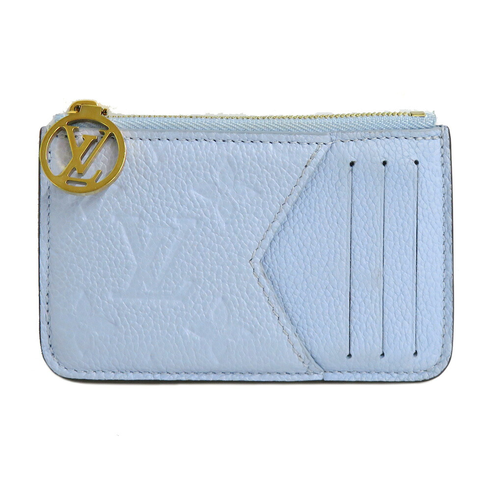 【名古屋】【LOUIS VUITTON】ルイヴィトン モノグラム・アンプラント ポルトカルト ロミー M83645 ウォッシュドブルー 水色 コインケース カードケース レディース 財布【中古】