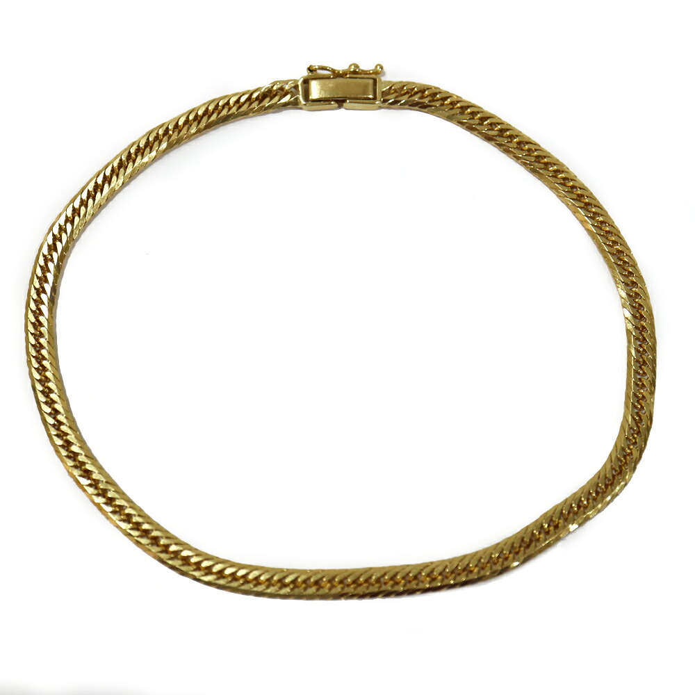 【最大限度３万円銀行割引引き換え証】【栄】【JEWELRY】ボビーソックス K18 8面トリプル 喜平 約10.4g 約24珊 キヘイ 黄色ゴールド メンズ【中古】