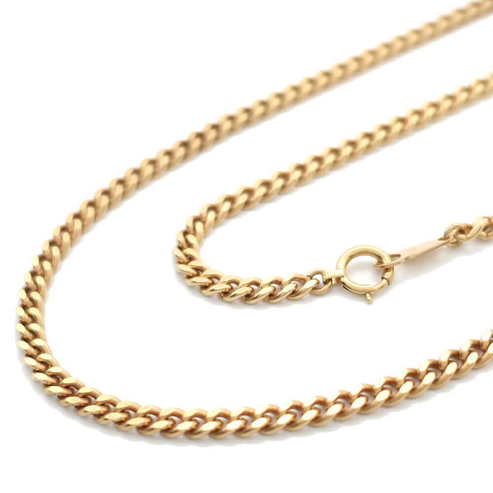 【最大３万円OFFクーポン】【天白】【JEWELRY】 喜平 キヘイ 約30.1g 約60cm 2面カット シングル K18YG 750 YG イエローゴールド ネックレス 造幣局検定マーク 洗浄済 【中古】