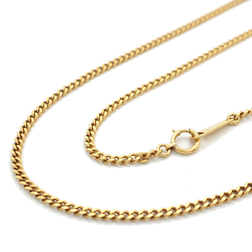 【最大３万円OFFクーポン】【天白】【JEWELRY】 喜平 キヘイ 約13.7g 約82cm ロング 2面カット シングル K18YG YG イエローゴールド ネックレス 洗浄済 【中古】