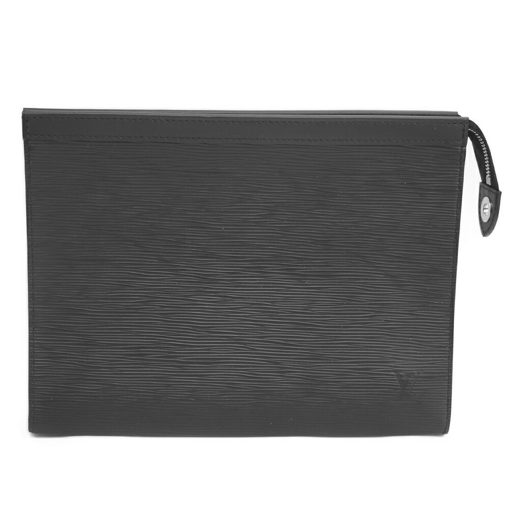 【最大限度３万円銀行割引引き換え証】【栄】【LOUIS VUITTON】ルイヴィトン M81326 ポシェット ヴォワヤージュ クラッチペダル御徒面子 エピ RFID ノワール 黒 しろがね色金具 小物 余分の物 本体品のみ【中古】