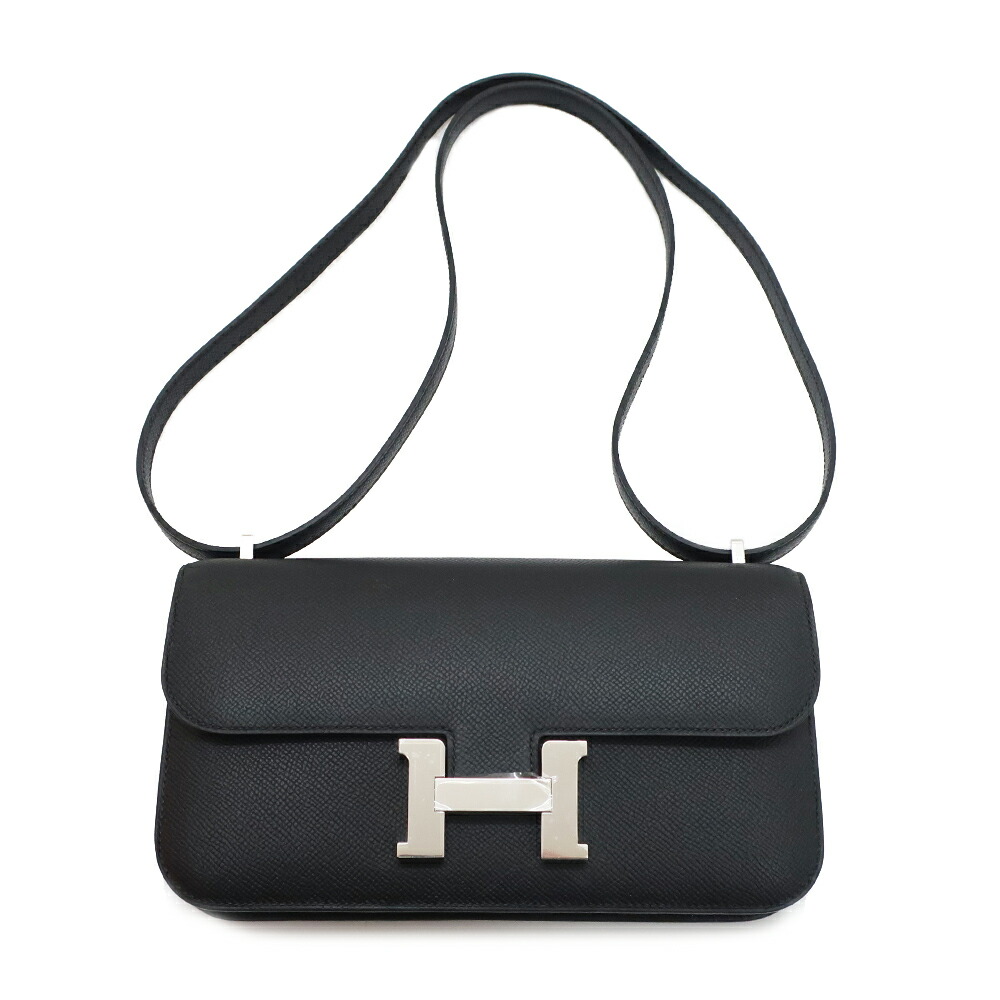 【最大３万円OFFクーポン】【天白】【HERMES】エルメス コンスタンス エラン K刻印 エプソン ブラック シルバー金具 2025年 バッグ レディース【新品】【未使用】【中古】