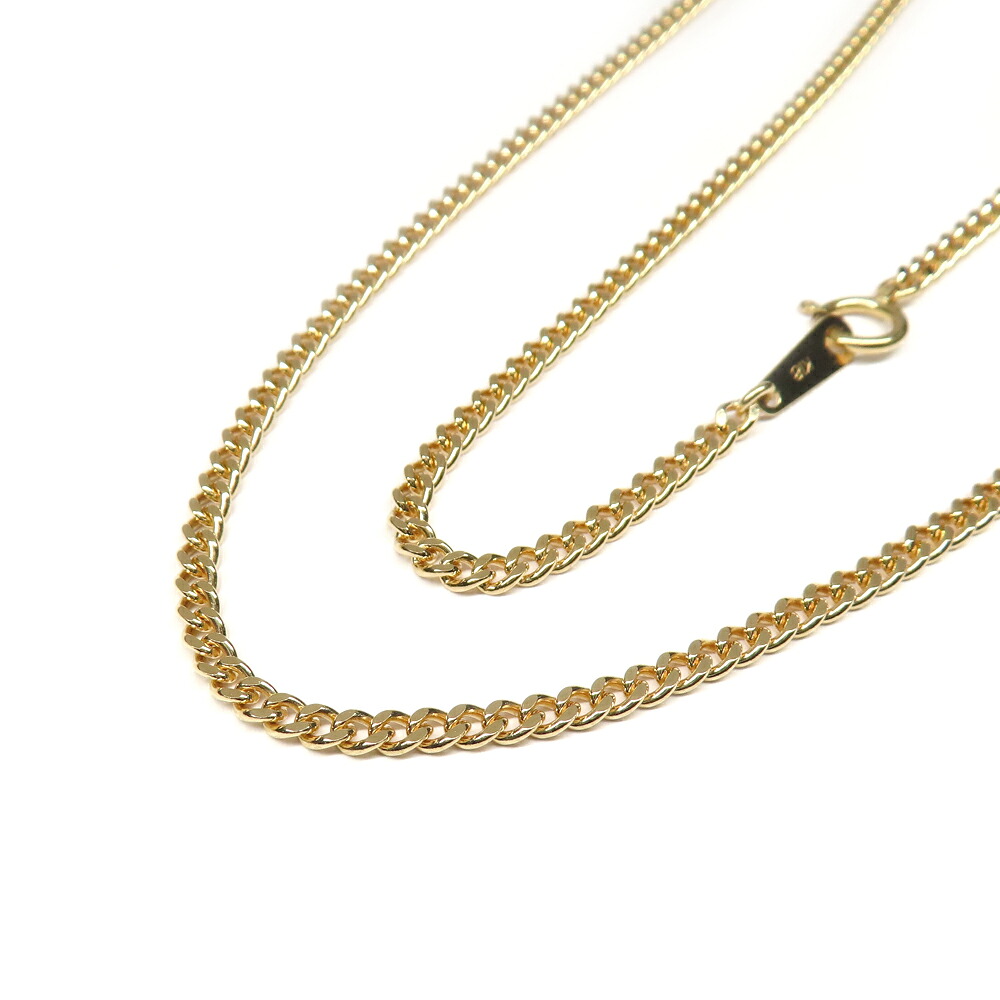 【最大限度３万円銀行割引引き換え証】【名古屋】【JEWELRY】首飾り 喜平 キヘイ 2面シングル K18YG 750 黄色ゴールド 10.2g 50珊 メンズ 宝飾品 洗いもの済み 美品【中古】