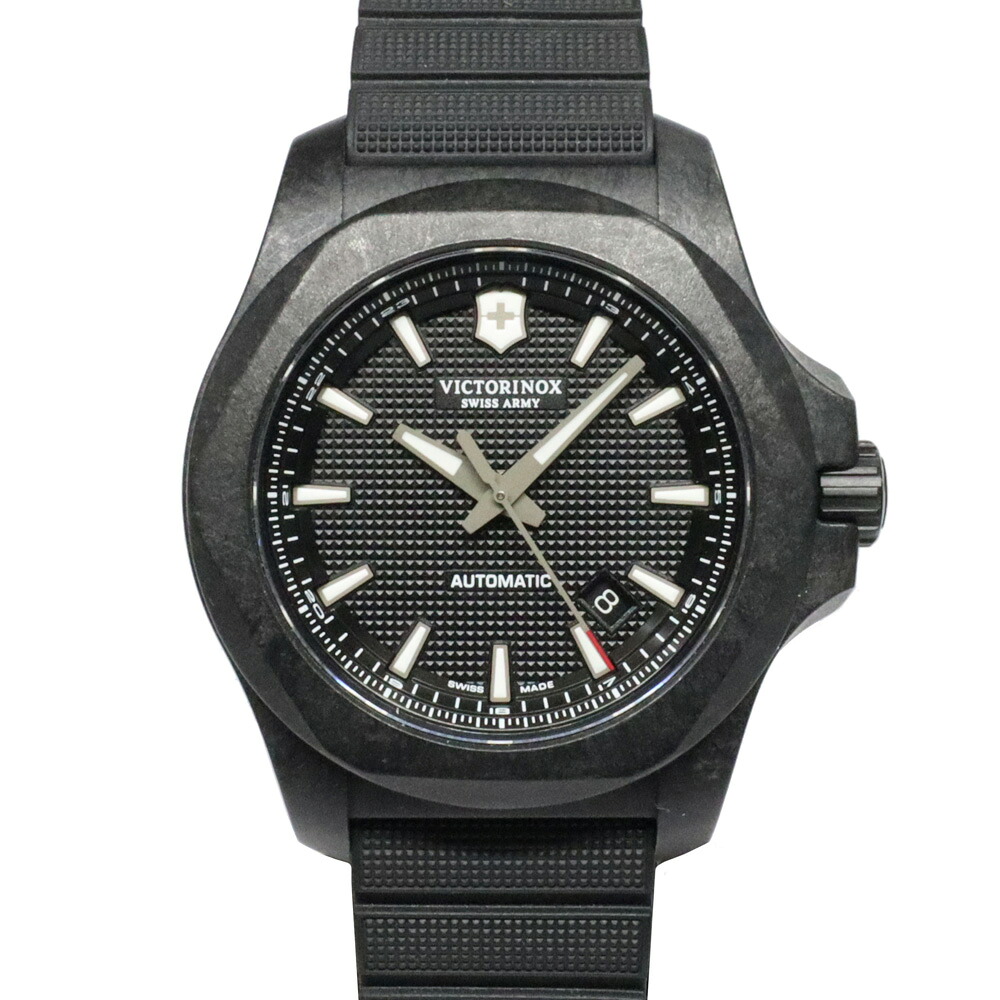 【名古屋】【VICTORINOX】ビクトリノックス I.N.O.X.カーボンメカニカル 241866 カーボン/ラバー 自動巻 メンズ腕時計 男【中古】