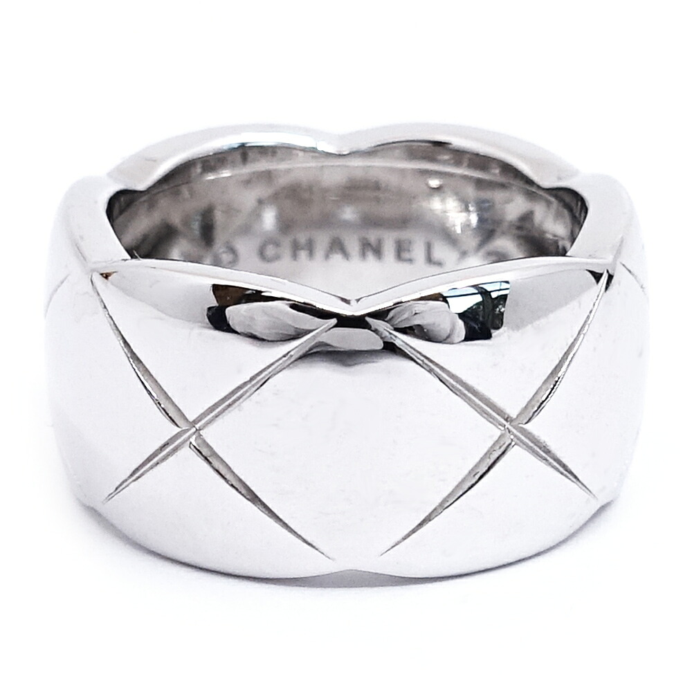 【最大３万円OFFクーポン】【栄】【CHANEL】シャネル K18WG ココクラッシュ リング 指輪 ラージモデル J10573 750WG ジュエリー レディース メンズ【中古】
