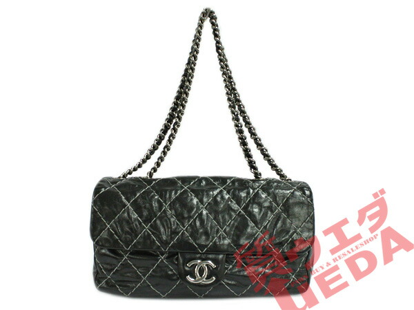 楽天市場 名古屋 Chanel シャネル マトラッセ ヴィンテージ ワイルドステッチ ブラック チェーンショルダーバッグ 中古 質ウエダ