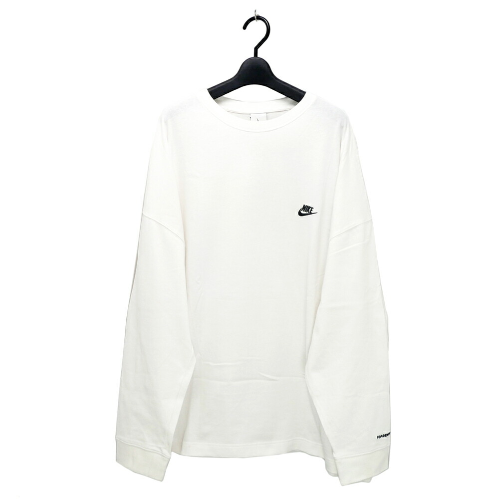 【最大限度３万円銀行割引引き換え証】【名東】【NIKE×PEACEMINUSONE】ナイキ ピースマイナスワン ロンT 白いこと 白 XL大きさ 花 DR0097-100 御召しもの 服【中古】