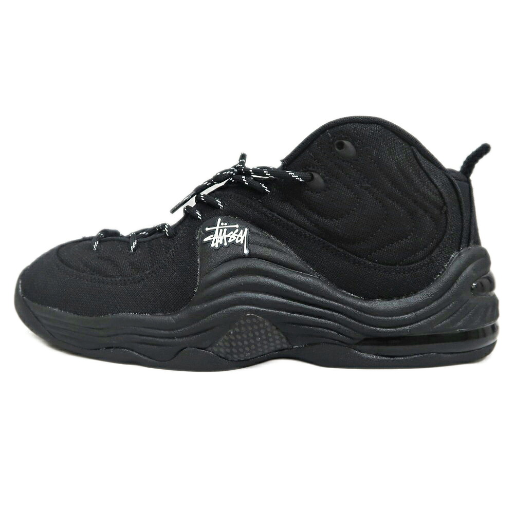 【最大限度３万円銀行割引引き換え証】【名東】【NIKE】ナイキ STUSSY 共同研究 スニーカー DQ5674 001 エア湖ペニー2 SP 30珊 黒いこと メンズ【中古】