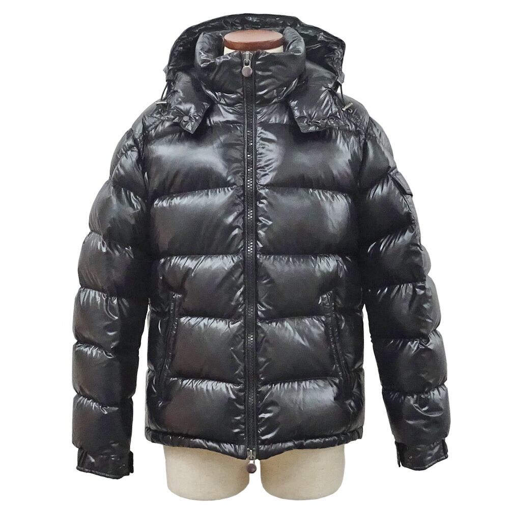 【最大３万円OFFクーポン】【栄】【MONCLER】モンクレール ダウンジャケット MAYA 3 E20914036605 ブラック ナイロン100％ ルーマニア製 アパレル 服 メンズ 男【中古】