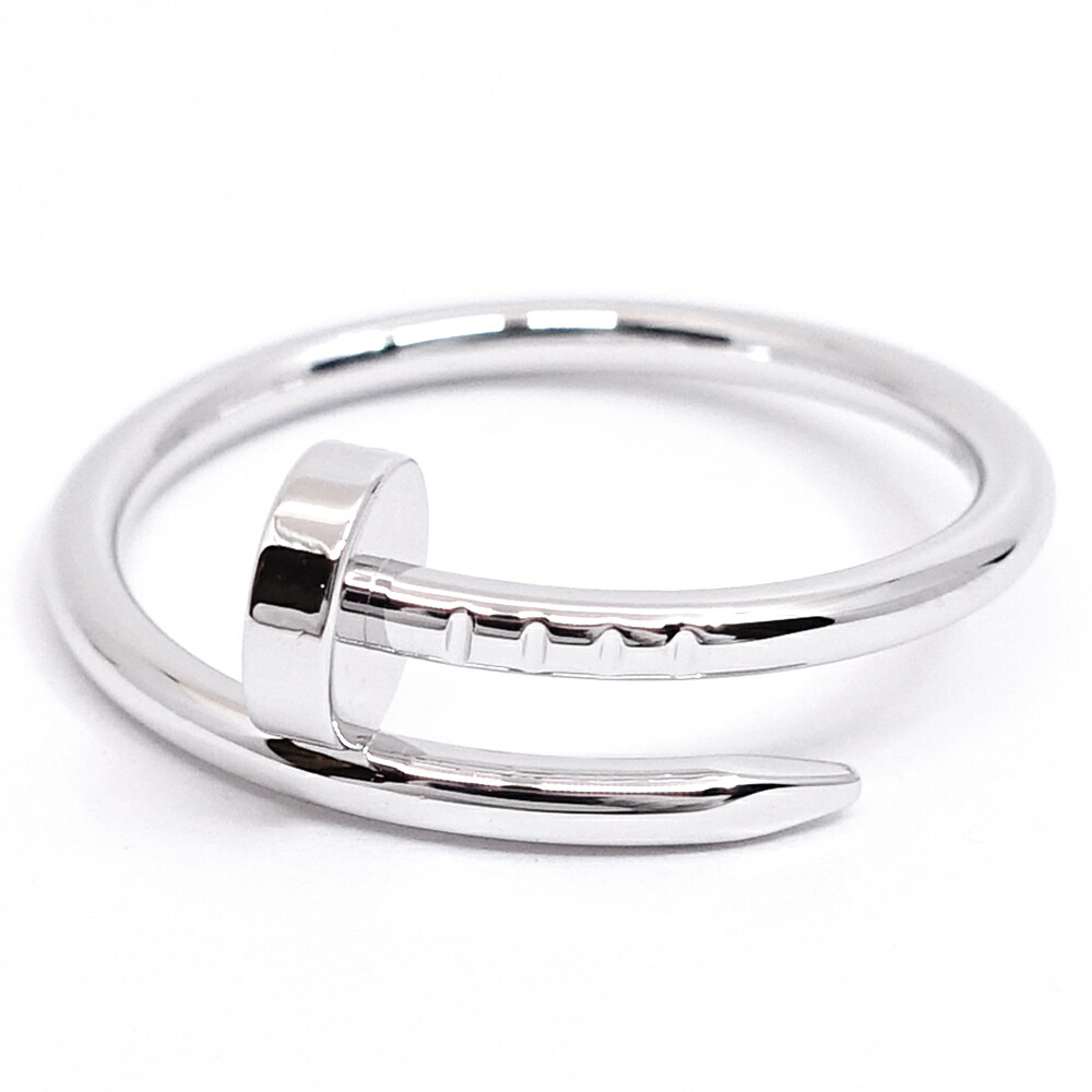 【栄】【CARTIER】カルティエ K18WG ジュストアンクル リング 指輪 SM 750WG ジュエリー メンズ レディース 地金 B4226000【仕上げ済】【中古】|質ウエダ