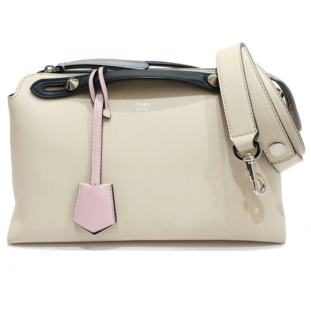 【栄】【FENDI】フェンディ バイザウェイ ハンドバッグ 2WAY 8BL124 178-8007 レザー アイボリー シルバー金具 レディース 女性 保存袋【中古】