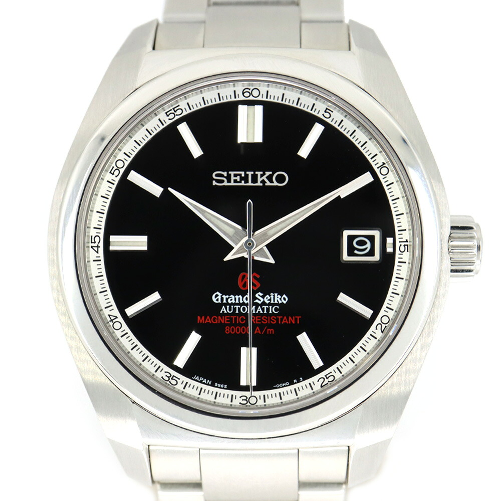 【栄】【GRAND SEIKO】グランドセイコー メカニカル 3デイズ SBGR079 ブラック 腕時計 マスターショップ限定 SS 自動巻き メンズ【中古】