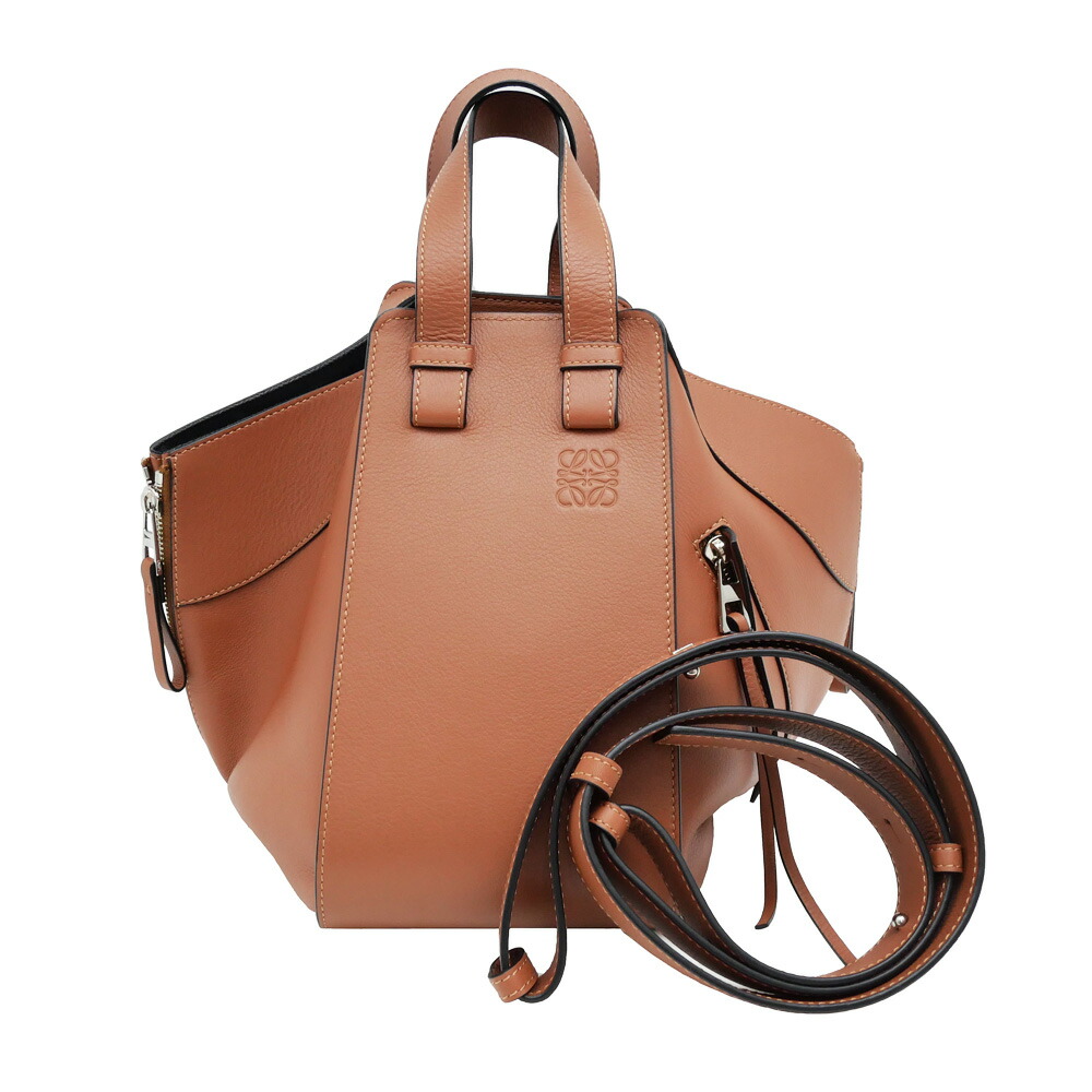 【最大限度３万円銀行割引引き換え証】【名東】【LOEWE】ロエベ ハンモック御徒面子 スモール 2WAY 赤銅色 肩肉 お手て なめし革 レディース【中古】