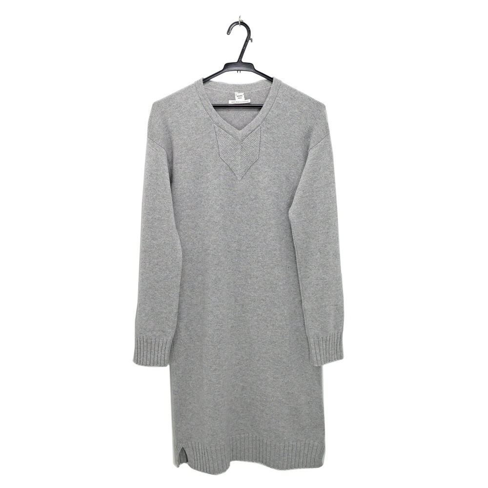 【名東】【HERMES】エルメス ニットワンピース グレー 34サイズ カシミヤ レディース アパレル 女 服【未使用】【中古】｜質ウエダ