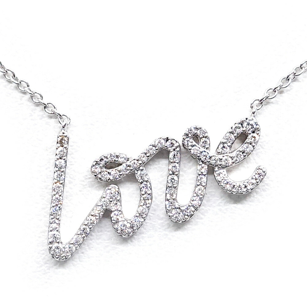 ティファニー　loveデザイン ネックレス シルバー 楽天市場】Tiffany&Co. ティファニーラブラインロゴチェーンネックレス