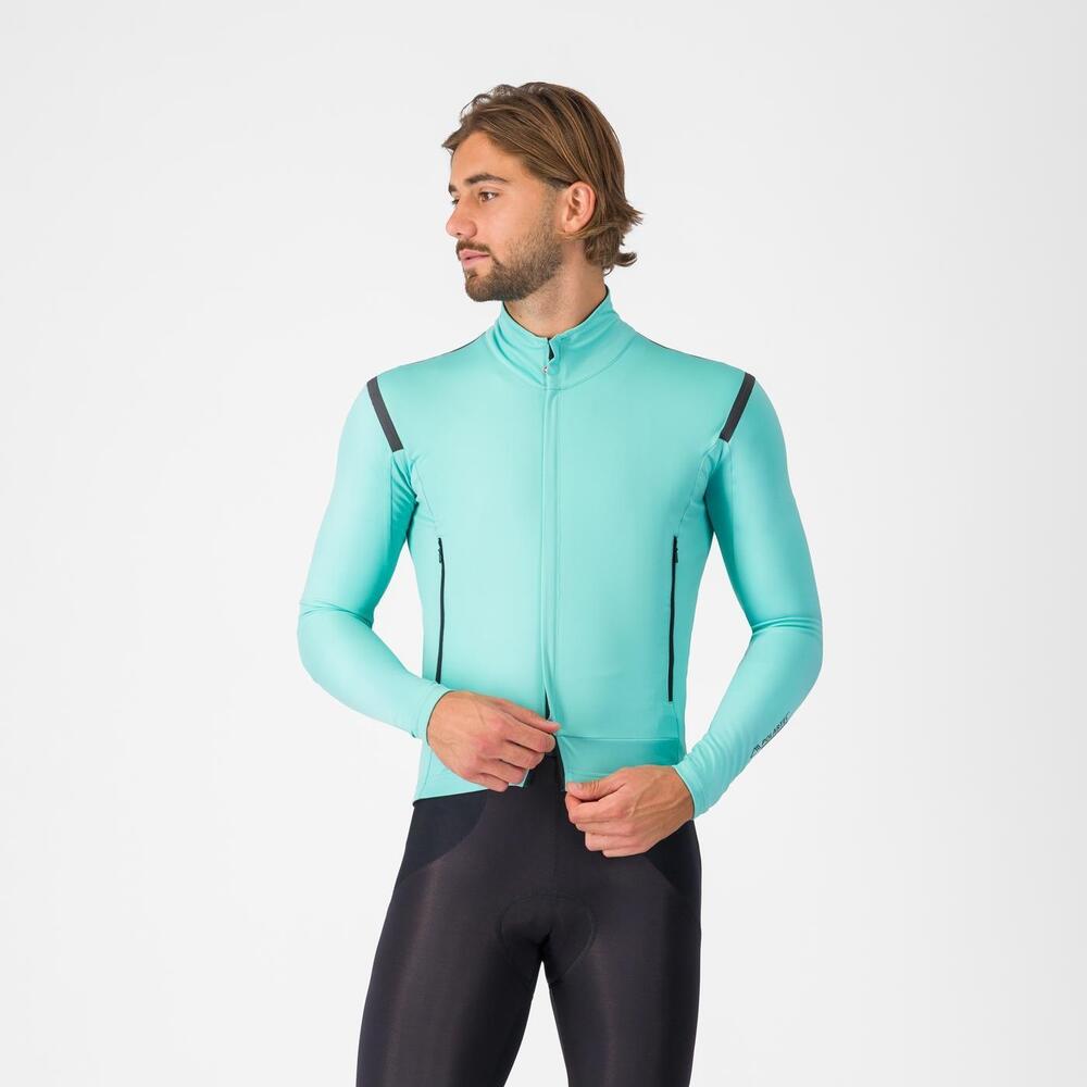 CASTELLI (カステリ) 4525556 PERFETTO RoS 3 JACKET ペルフェット Ros 3 上衣 457 POOL BLUE/BLACK REFLEX ジャケット・アウター-メンズウェア