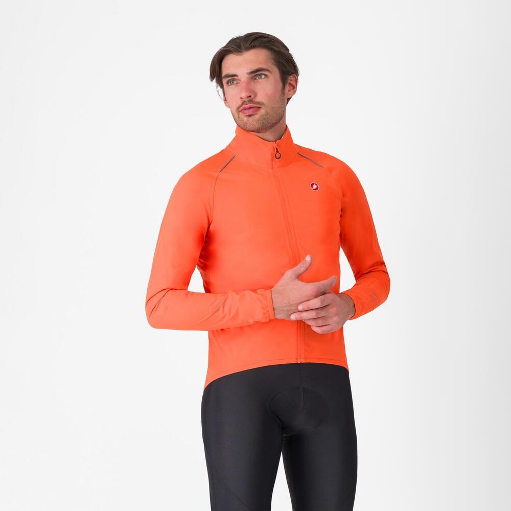 CASTELLI ( カステリ ) 4525508 EMERGENCY 3 RAIN JACKET ( まさかの時 3 雨水 上衣 )  034 BRILLIANT ORANGE