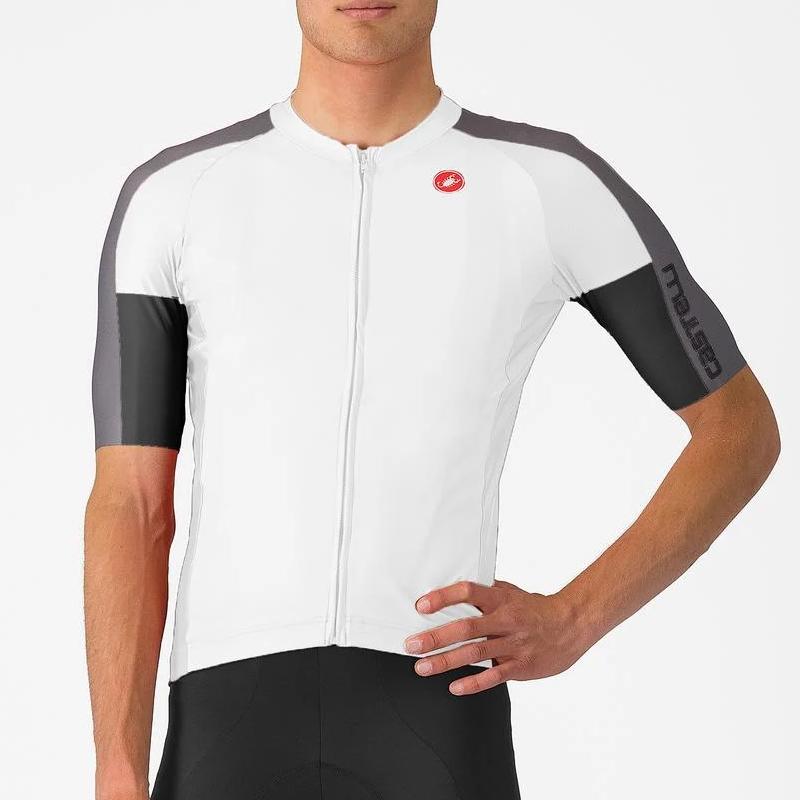 CASTELLI (カステリ) 4525014 ENTRATA 6 JERSEY 半袖プルオーバー 065IVORY/SMOKY GRAY-LIGHT BLACK