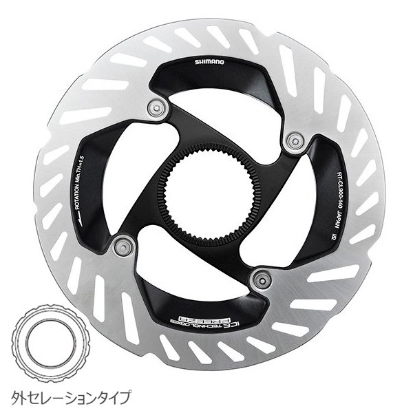 Shimano (シマノ) RT-CL900 ディスクブレーキローター 140mm/外セレーションロックリング付｜ウエムラサイクルパーツ店