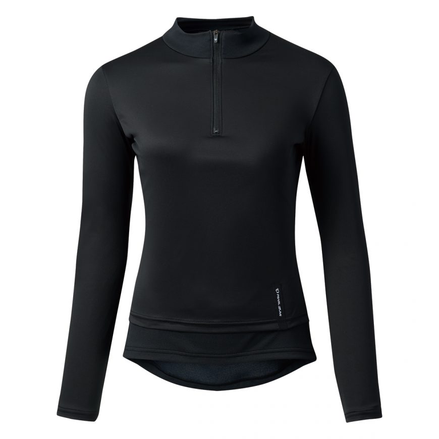 PEARLIZUMI (パールイズミ) W188 コンフォヒートハイネックロングスリーブ 3.黒いこと 0度相応う レディースひな形
