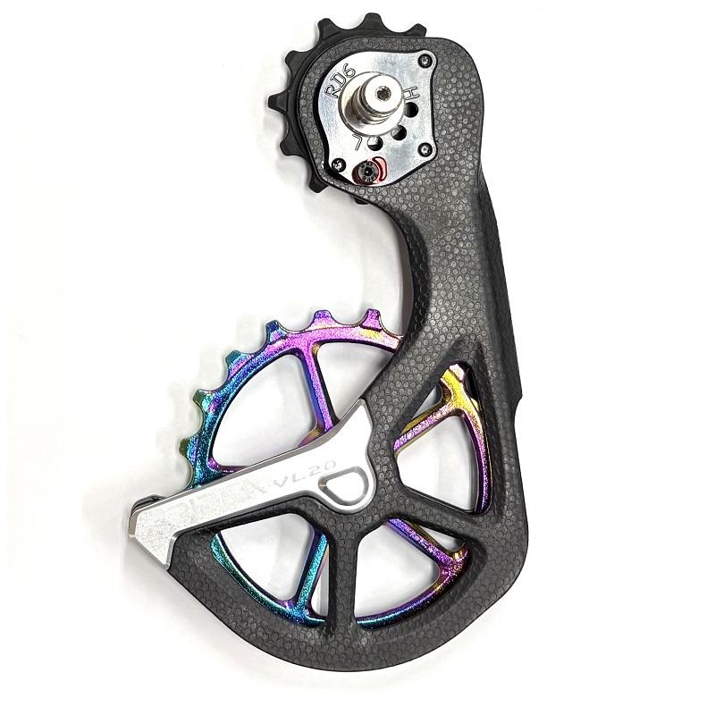 RIDEA (リデア) ビッグプーリーケージ RD6-VL20-FCTR (黒いこと伏せ籠/虹霓滑車/しろがね色一皿)